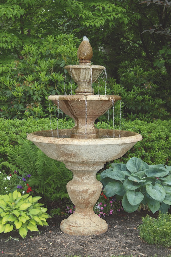 79” 3 Tier Cortona w/Pineapple Fountain - Patio Furniture Industries